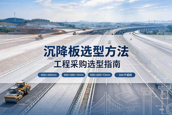 西沉降板选择方法