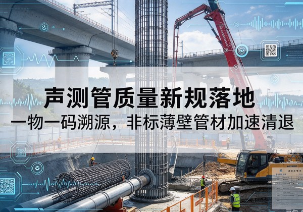 西声测管质量新规落地，一物一码溯源，非标薄壁管材加速清退